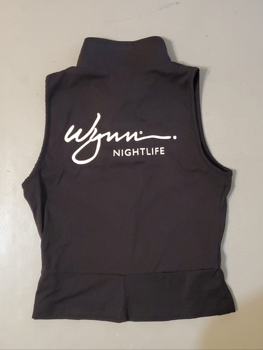 Marshmello Wynn Nightclub Women's Black Zip Front Top Size Medium - Picture 2 of 6